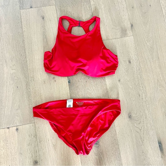 Athleta Other - Red Athleta Bikini Swim Set